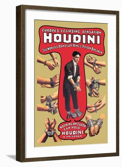 Houdini: The World's Handcuff King and Prison Breaker-null-Framed Art Print