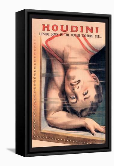 Houdini: Upside Down in the Water Torture Cell-null-Framed Stretched Canvas