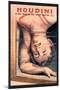 Houdini: Upside Down in the Water Torture Cell-null-Mounted Art Print