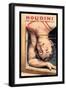 Houdini: Upside Down in the Water Torture Cell-null-Framed Art Print