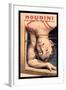 Houdini: Upside Down in the Water Torture Cell-null-Framed Art Print