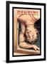 Houdini: Upside Down in the Water Torture Cell-null-Framed Art Print