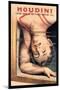 Houdini: Upside Down in the Water Torture Cell-null-Mounted Art Print