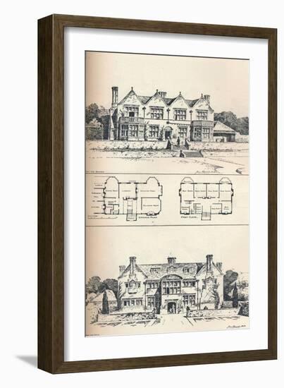 Houghton Grange, Near Huntingdon, C1897-null-Framed Giclee Print