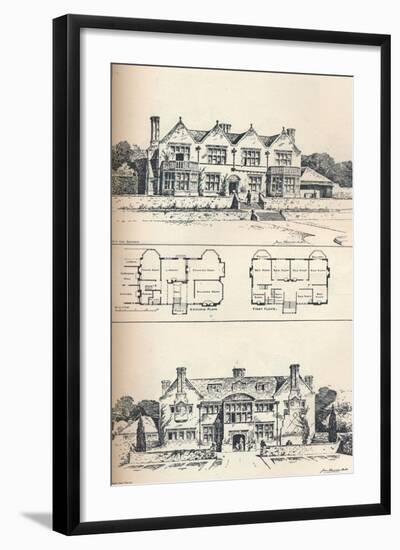 Houghton Grange, Near Huntingdon, C1897-null-Framed Giclee Print