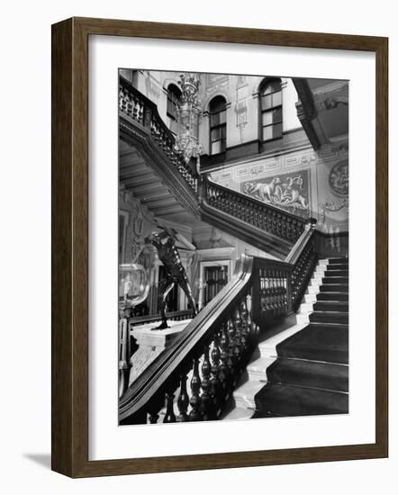 Houghton Hall, 18th Century English Manor Built by Sir Robert Walpole-William Sumits-Framed Photographic Print