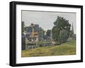 Houghton Mill, Near St Ives, Huntingdonshire, 1889-William Fraser Garden-Framed Giclee Print