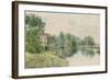 Houghton Mill on the River Ouse, 1914-William Fraser Garden-Framed Giclee Print