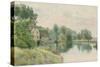 Houghton Mill on the River Ouse, 1914-William Fraser Garden-Stretched Canvas