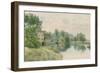 Houghton Mill on the River Ouse, 1914-William Fraser Garden-Framed Giclee Print