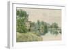 Houghton Mill on the River Ouse, 1914-William Fraser Garden-Framed Giclee Print