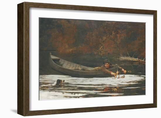 Hound and Hunter, 1892-Winslow Homer-Framed Giclee Print