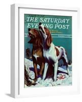 "Hound Dog," Saturday Evening Post Cover, December 9, 1939-Jack Murray-Framed Giclee Print