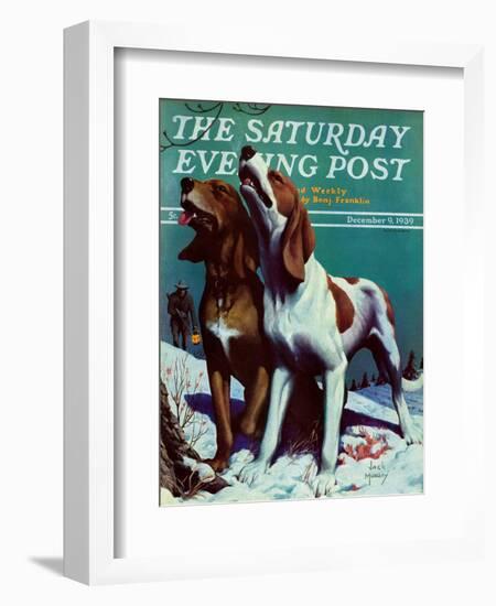 "Hound Dog," Saturday Evening Post Cover, December 9, 1939-Jack Murray-Framed Giclee Print