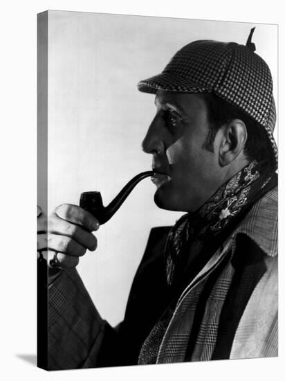 Hound of the Baskervilles Basil Rathbone as Sherlock Holmes, 1939-null-Stretched Canvas