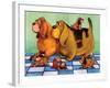 Hounddog Family Picnic-Kourosh-Framed Photographic Print