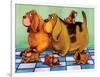 Hounddog Family Picnic-Kourosh-Framed Photographic Print