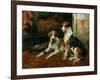 Hounds in a Stable Interior-John Emms-Framed Giclee Print