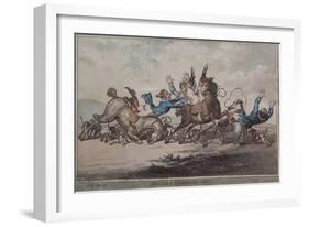 Hounds Throwing Off, 1800-James Gillray-Framed Giclee Print