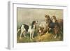 Hounds with a Hare-John Emms-Framed Giclee Print