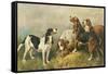 Hounds with a Hare-John Emms-Framed Stretched Canvas