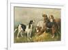 Hounds with a Hare-John Emms-Framed Giclee Print