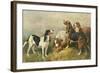 Hounds with a Hare-John Emms-Framed Giclee Print