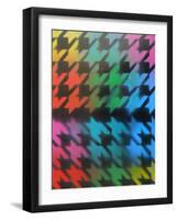 Houndstooth-Abstract Graffiti-Framed Giclee Print