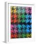 Houndstooth-Abstract Graffiti-Framed Giclee Print