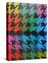 Houndstooth-Abstract Graffiti-Stretched Canvas