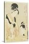 Hour of Snake, Kept Woman, 1798-1799-Kitagawa Utamaro-Stretched Canvas