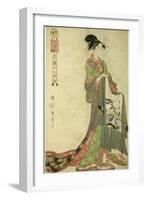 Hour of the Hare [6Am] (U No Koku), from the Series 'The Twelve Hours in Yoshiwara', C.1794-Kitagawa Utamaro-Framed Giclee Print