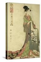 Hour of the Hare [6Am] (U No Koku), from the Series 'The Twelve Hours in Yoshiwara', C.1794-Kitagawa Utamaro-Stretched Canvas