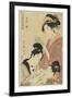 Hour of the Ram, Young Girls, 1798-1799-Kitagawa Utamaro-Framed Giclee Print