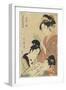 Hour of the Ram, Young Girls, 1798-1799-Kitagawa Utamaro-Framed Giclee Print