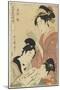 Hour of the Ram, Young Girls, 1798-1799-Kitagawa Utamaro-Mounted Giclee Print