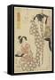 Hour of the Snake (10 AM), 1812-Kikukawa Eizan-Framed Stretched Canvas