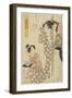 Hour of the Snake (10 AM), 1812-Kikukawa Eizan-Framed Giclee Print