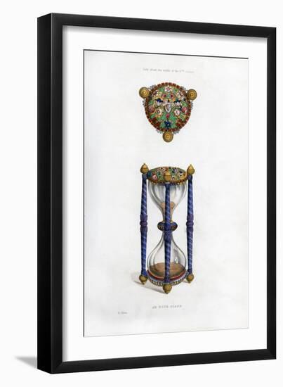 Hourglass, Mid-17th Century-Henry Shaw-Framed Giclee Print