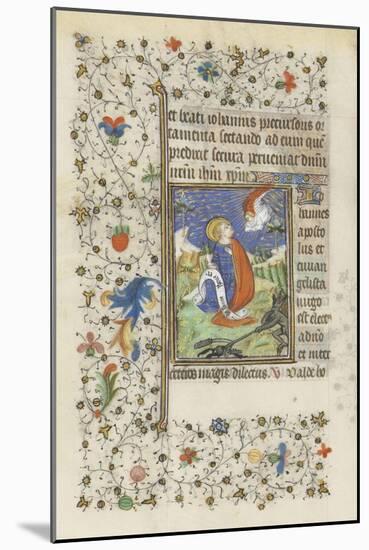 Hours for the Use of Troyes. St. John the Evangelist-null-Mounted Giclee Print