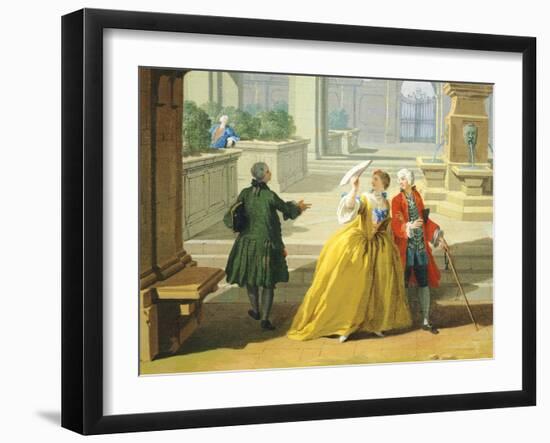 Hours of Day, Afternoon, 1753-1755-Giuseppe Zocchi-Framed Giclee Print