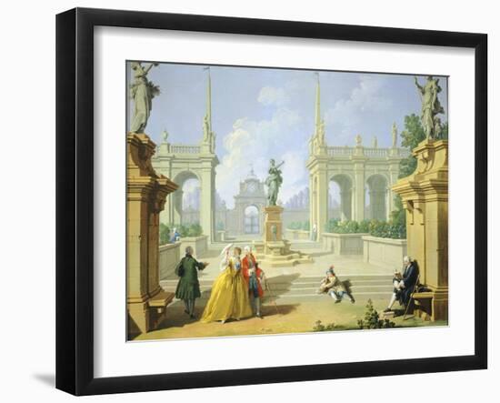 Hours of Day, Afternoon, 1753-1755-Giuseppe Zocchi-Framed Giclee Print