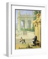 Hours of Day, Afternoon, 1753-1755-Giuseppe Zocchi-Framed Giclee Print