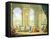 Hours of Day, Lunch, 1753-1755-Giuseppe Zocchi-Framed Stretched Canvas