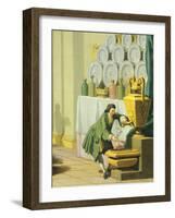 Hours of Day, Lunch, 1753-1755-Giuseppe Zocchi-Framed Giclee Print