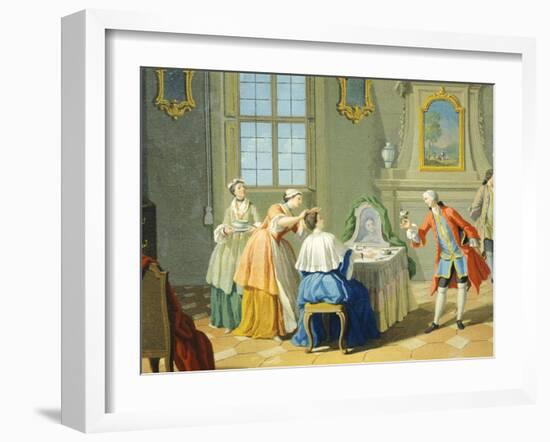 Hours of Day, Morning, 1753-1755-Giuseppe Zocchi-Framed Giclee Print