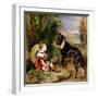 Hours of Innocence: Lord Alexander Russell Son of the 6th Duke of Bedford with His Dog-Edwin Henry Landseer-Framed Giclee Print