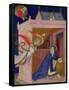 Hours of Notre Dame: Matins, the Annunciation, French, by Jacquemart de Hesdin-null-Framed Stretched Canvas