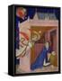 Hours of Notre Dame: Matins, the Annunciation, French, by Jacquemart de Hesdin-null-Framed Stretched Canvas