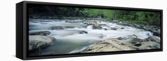 HoUSAtonic River, Connecticut, USA-Walter Bibikow-Framed Stretched Canvas